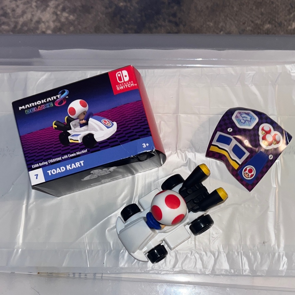 Mario Kart Deluxe Toad Kart Toy